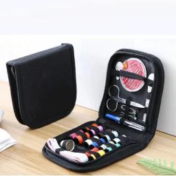 Portátil Mini Costura Box Set, Kit De Costura, Sacos De Armazenamento, Organizador De Diversos, Ferramentas Home, 12 Agulhas - Image 2