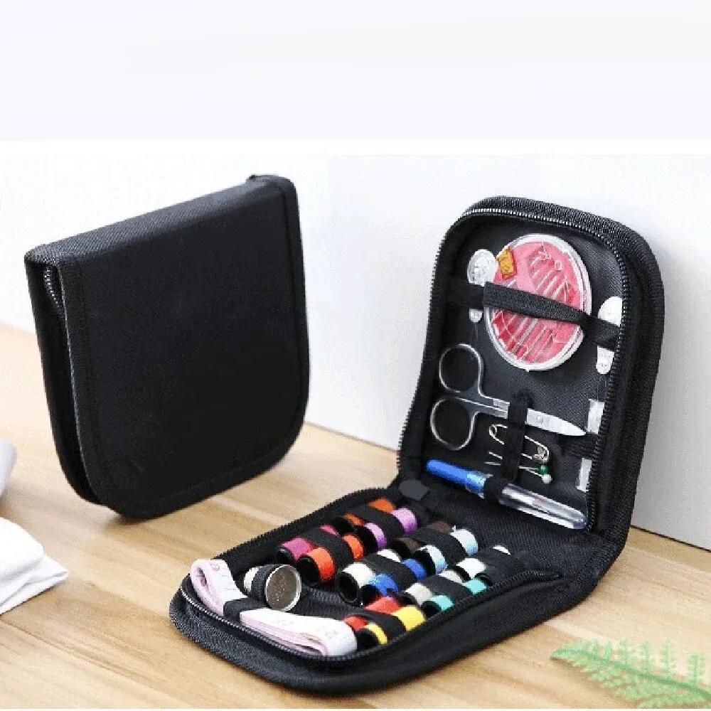 Portátil Mini Costura Box Set, Kit De Costura, Sacos De Armazenamento, Organizador De Diversos, Ferramentas Home, 12 Agulhas - Image 1
