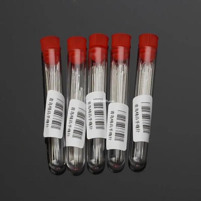 Agulhas Premium para Costura Manual e Bordado - 30 Pacotes com 5 Tamanhos e Agulhas Grandes em Tubo