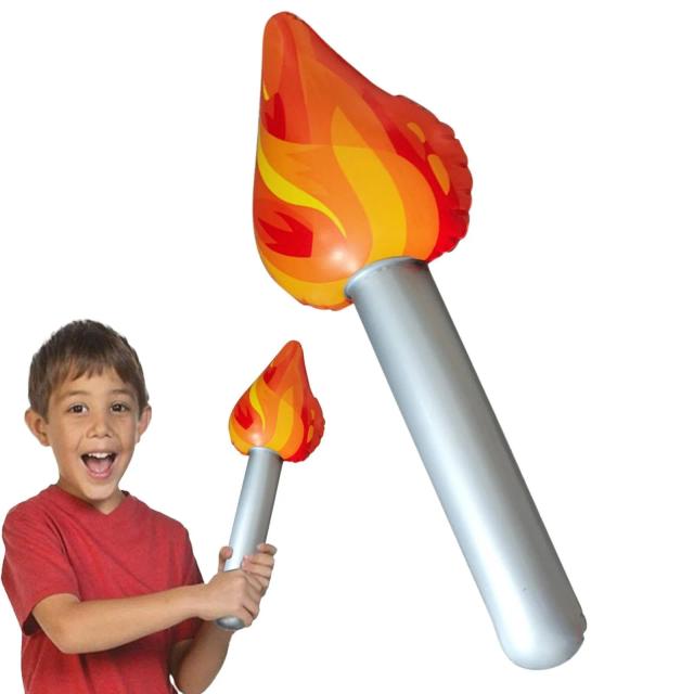 Tochas Infláveis e Decorações Criativas para um Luau Medieval Temático em Jogos Olímpicos