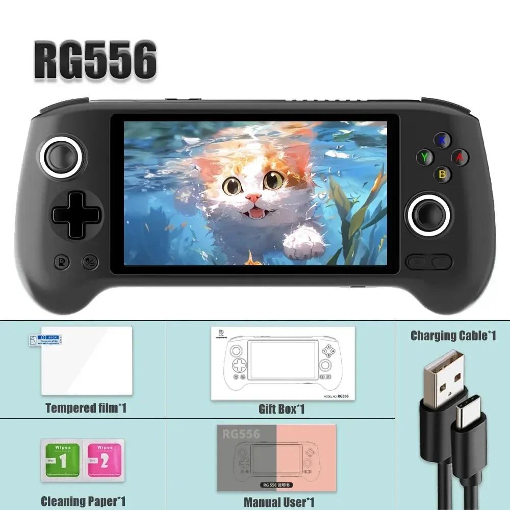 Anbernic RG556 Console de jogos portátil, 5,48 "tela AMOLED, 1080x1920, Android 13 Unisoc T820, 5G WiFi, Bluetooth, PSP, PS2 Jogos - Image 1
