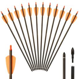 Besta de Carbono Puro para Flecha Curta, Adequado para Todos os Tipos de Flecha Curta, Pena de Laranja, Sp350 Diâmetro Interno, 2 pol, 15in, 6.2mm - Image 1