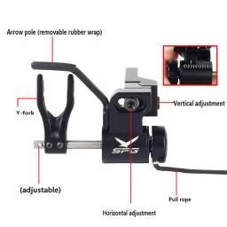 Composto Bow Competição para Tiro e Caça, Drop Away Arrow Rest, Ajuste de Quatro Vias, Seta Acessórios - Image 5