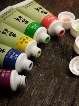 JIXIANG-Pigmento à Base de Água, Pintura Chinesa, Caligrafia, Arte em Aquarela, Original, 15ml, Japão - Image 1