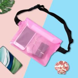 Impermeável cintura saco com toque tela alça ajustável, impermeável saco seco, telefone bolsa protetora, apto para caiaque, praia, natação, 2 pcs - Image 3