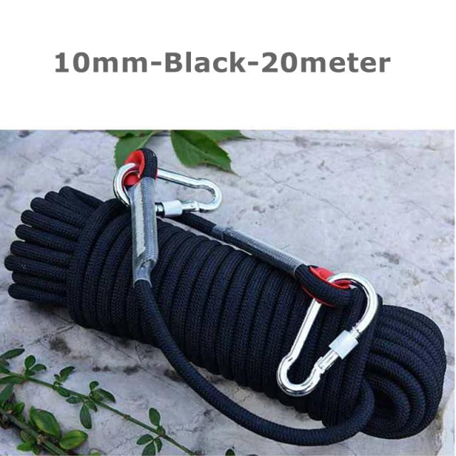 Corda Flutuante de Escalada 10m e 20m - Alta Resistência para Trekking e Acessórios de Segurança 10mm e 12mm