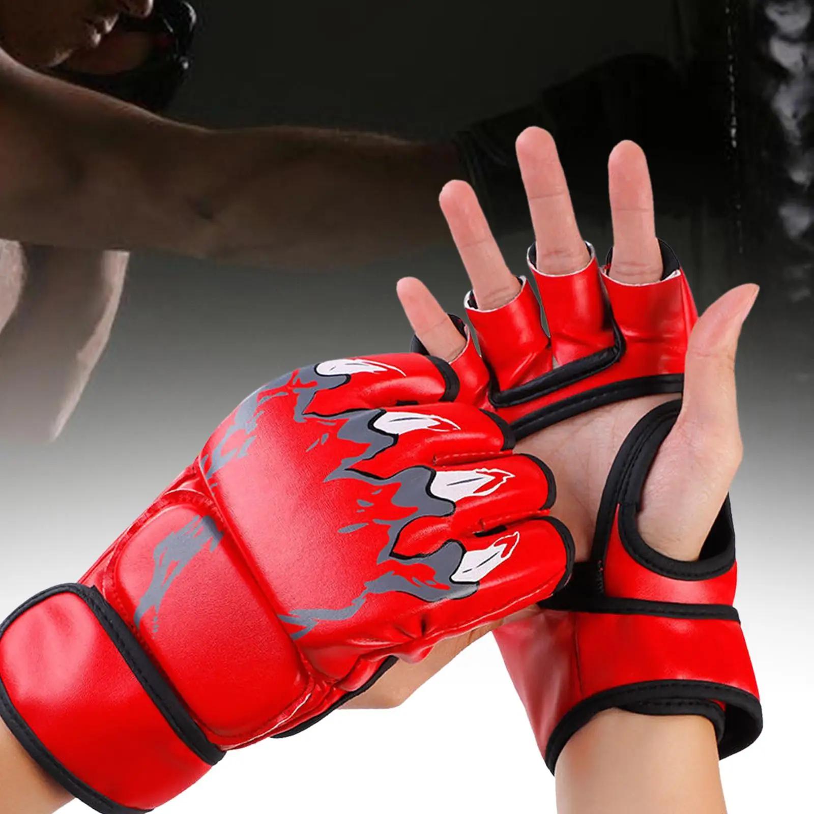 Boxing luvas protetoras para crianças e adultos, boxe equipamentos de proteção com palma aberta, saco pesado, luta karatê - Image 1