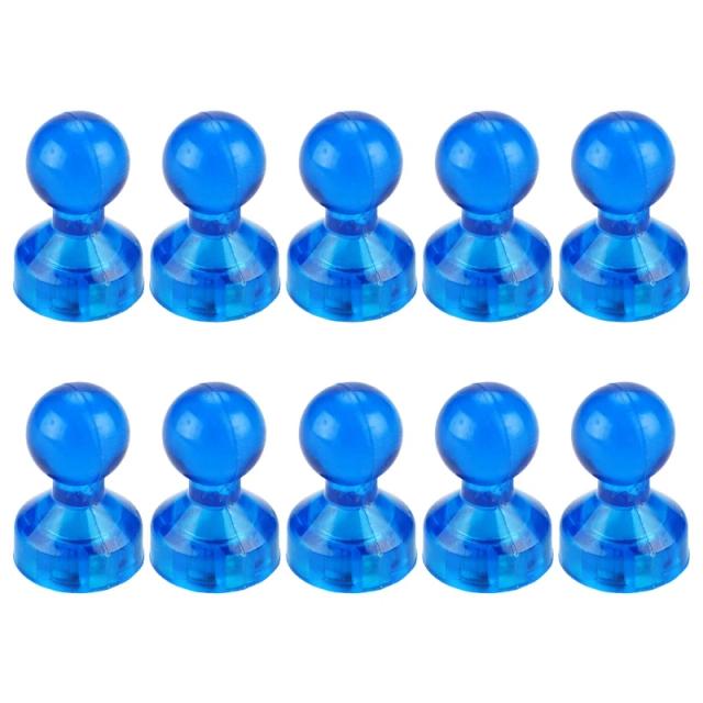 Conjunto de 10 Alfinetes Magnéticos Coloridos e Fortes para Escritório
