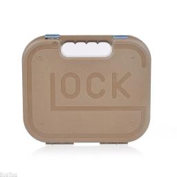 Tático glock 17 43 caso de arma dura pistola caixa transporte segurança multifuncional portátil abs revista coldre profissional - Image 5