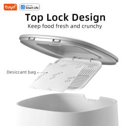Wi-Fi Habilitado Alimentador Pet para Cães e Gatos, Controle de App, Tigelas De Aço Inoxidável, Baixo Alarme De Alimentos, IPETMON, Tuya Smart Life App, 4L - Image 6