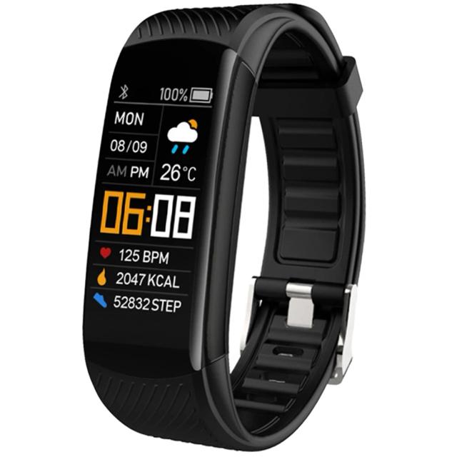 Pulseira de fitness medição pressão arterial pedômetro banda inteligente monitor freqüência cardíaca à prova dwaterproof água saúde rastreador relógio a