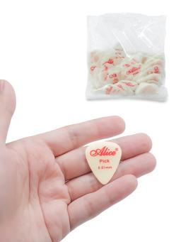 100 peças palhetas de guitarra de celulóide luminosa alice 0.46/0.71/0.81mm para baixo acessórios de guitarra elétrica acústica - Image 1