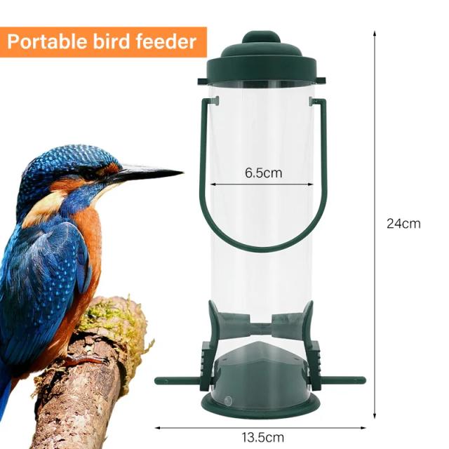 Alimentador Pendurado de Sementes para Pássaros Selvagens - Decoração e Ferramenta de Alimentação para o Jardim