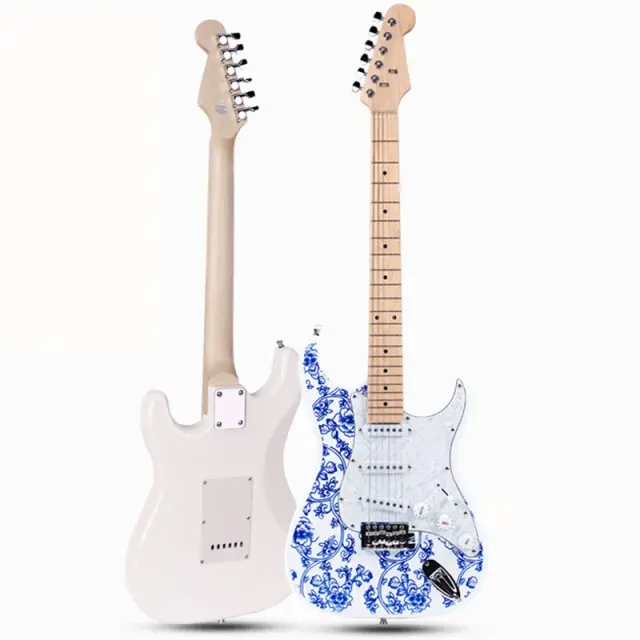 Guitarra Elétrica Chinês HUASHENG de 39", Basswood, Ideal para Iniciantes e Músicos de Todas as Idades