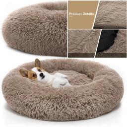 Ultra macio lavável cão e gato almofada cama, confortável Donut Cuddler, Round Dog Kennel, sofá quente, inverno, novo, venda quente - Image 2