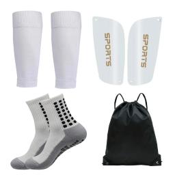 Meias esportivas antiderrapantes para homens e mulheres, futebol, mangas de perna, futebol, treinamento, basquete, saco de cordão, 4 pcs - Image 4