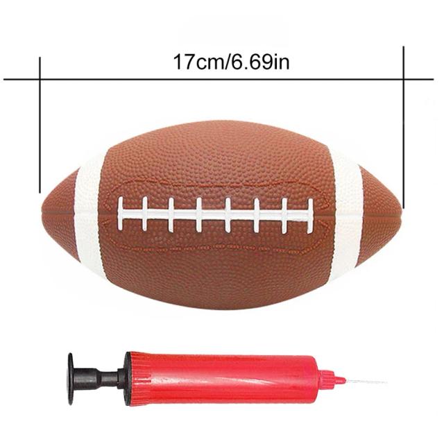 Bola Inflável de Futebol Americano Antiderrapante para Treinamento e Diversão, 17 cm e 21 cm, Ideal para Adultos e Jovens