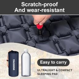 PACOONE-Colchão de Ar Ultraleve com Travesseiros, Outdoor Camping Dormir Pad, Dobrável Sleep Mat, Colchão de Praia, Viagem e Caminhadas Mat, Novo - Image 6