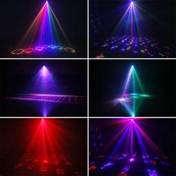 Alien 1w 10 em 1 rgb 3d feixe animação projetor de luz laser dj discoteca bar clube palco efeito iluminação festa feriado natal mostrar lâmpada - Image 6
