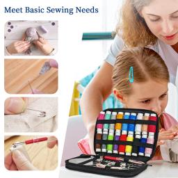 Kits de costura multifuncionais completos, ferramentas de costura DIY, acessórios de costura, caixa para acolchoamento manual, costura, fio bordado - Image 4