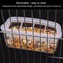 Alimentador Papagaio Transparente para Periquitos Pequenos e Médios, Bebedor, Suprimentos de Pássaros, Gaiola, Pássaros, Água Pendurada Tigela, Pet Food Container - Image 4