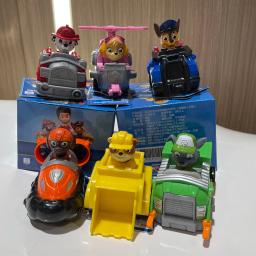 Genuíno patrulha pata 8-9cm ryder perseguição skye zuma rocky patrolers anime boneca figuras de ação equipe de resgate crianças presente de aniversário brinquedo - Image 2
