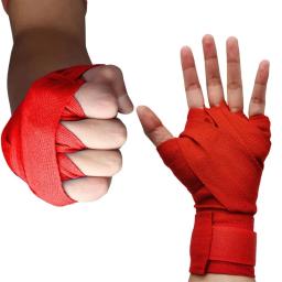 Envoltório de bandagem de boxe de algodão para homens e mulheres, alças esportivas, luvas de taekwondo, cinto de combate, 3m - Image 2