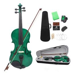 Violino iniciante profissional com estojo, iniciante, arco, pontes, afinador, mudo, cordas, acessórios conjuntos, 4, 4, 4, 4, iniciantes, estudante - Image 1