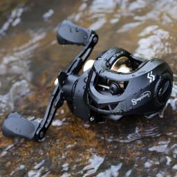 Sougayilang carretel de pesca de arremesso 8.1:1 relação de engrenagem sistema de freio magnético roda de pesca arrasto máximo 17.6lb carretel de pesca - Image 5