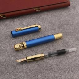 Escritório estudante caligrafia clássico escrever 3035 matte Blue FOUNTAIN PEN - Image 6