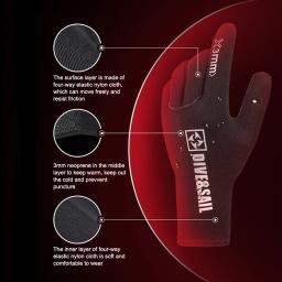 Luvas de inverno para mergulho com roupa de mergulho de 3 mm para homens e mulheres, mergulho com snorkel, surf, canoagem, peixe subaquático, luvas de caça esportiva - Image 4