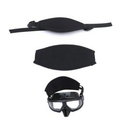 Máscara de Mergulho com Cobertura de Alça, Esportes Aquáticos, Material Liso, Artigos Esportivos Pretos, Alta Qualidade, 1Pc - Image 5
