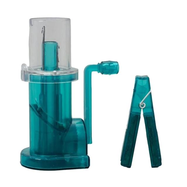 Máquina de tricô portátil com manivela para criar camisolas e cachecóis DIY
