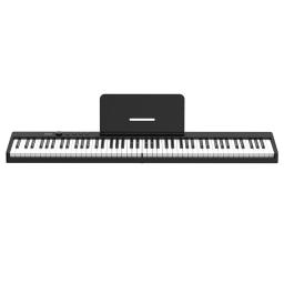 Piano Digital dobrável multifuncional para estudantes, 88 teclas, instrumento musical portátil, 128 rimas - Image 5