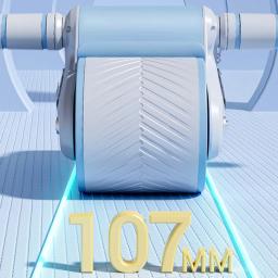 Exercitador de roda abdominal, design de roda dupla, roda de fitness abdominal, rebote automático, antiderrapante para treinamento de musculação - Image 4