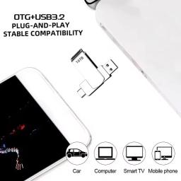 Oneplus 16tb usb 3.2 transferência de alta velocidade metal à prova dwaterproof água flash drive 8tb 4tb 2tb portátil memoria usb vara para celular - Image 3