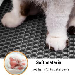 Tapete de lixo respirável para gatos, Filtro Duplo, Anti-descamação, Absorvente, Desodorante, Anti-splash, Coçar, Antiderrapante, Banheiro - Image 2