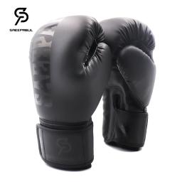 Luvas de Boxe de Couro PU para Homens e Mulheres, Artes Marciais Mistas, Muay Thai, Luta, Kickboxing, Treinamento, Crianças, 8, 10, 12, 14, 16oz - Image 3