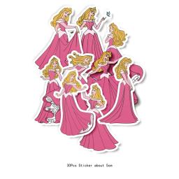 Disney aurora princesa dormindo beleza festa de aniversário suprimentos decoração látex balão pano de fundo placas de papel copos broche crianças brinquedos - Image 6