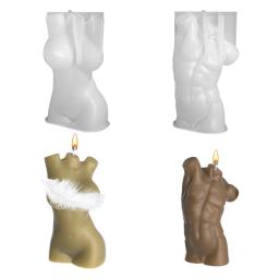 Masculino e Feminino Corpo Vela Silicone Mold, Forma de gesso, Escultura Arte, Aromaterapia Gesso, Decoração Home, Handmade Presente - Image 1