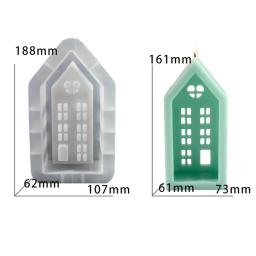 Molde De Resina De Silicone Para Concreto Casa Castiçal, DIY Cimento De Gesso, Forma Da Casa Do Amor, Decoração De Casa Ornamentos - Image 6