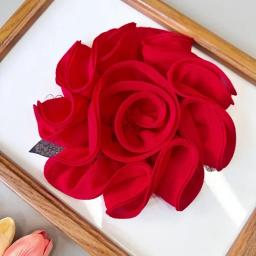 Broches de flores grandes para mulheres, alfinetes de lapela corsage, jóias para festa de casamento, acessórios, moda - Image 5