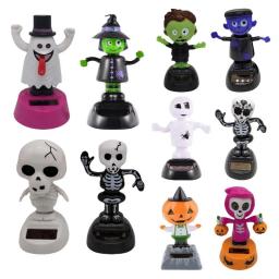 Solar engraçado bobbleheads estatuetas dança brinquedos com balançando cabeça boneca decorações para decoração de halloween brinquedos do painel do carro - Image 1