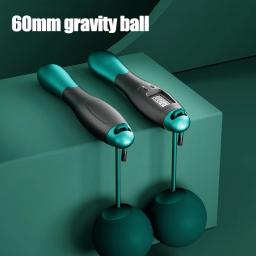 Corda sem fio com bolas pesadas, pular corda para perda de peso, equipamento de ginástica em casa, linha de salto para homens e mulheres - Image 4
