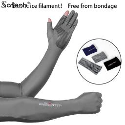 Luvas de proteção solar UV masculinas, mangas compridas, luvas de ciclismo, capa de mão, verão, legal, motociclista, direção, novo - Image 1