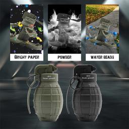 Granadas de impacto de mola, plástico tático, modelo para Airsoft Paintball, jogo de CS Role Play, M67 Hand, 2 peças - Image 3