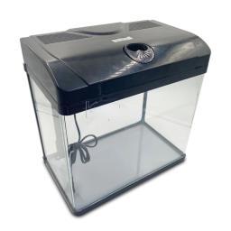 30l único pequeno tanque de peixes aquário aquário aquário aquário grande vidro com luz led - Image 1