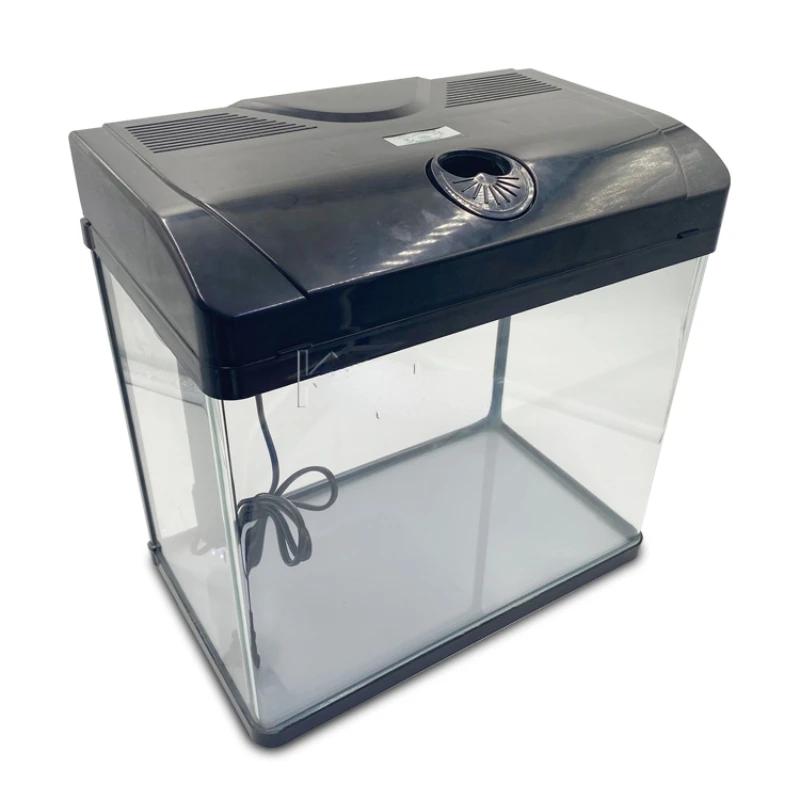 30l único pequeno tanque de peixes aquário aquário aquário aquário grande vidro com luz led - Image 1