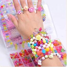 Artesanal DIY Fazer Jóias Kit, Artes Artesanato, Conjunto De Jóias, Kawaii Beads Kit - Image 3