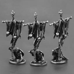 Antiga Legião Medieval Swordman Figuras de Ação, Undead Esqueleto, Guerreiro, Modelo De Cobre De Metal, Figurina De Armadura, Brinquedo Ornamento Em Miniatura - Image 2